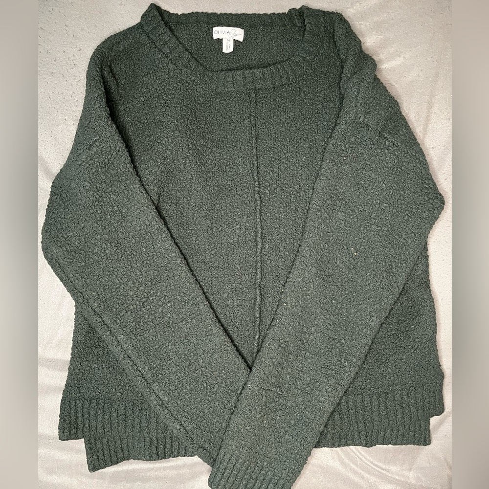 Olivia Sky Green Sweater